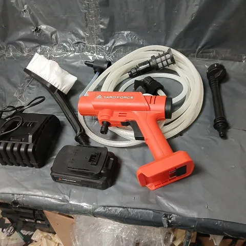 Yard Force 20V Cordless Pressure Washer – Hose, Spray Gun, Battery & Charger