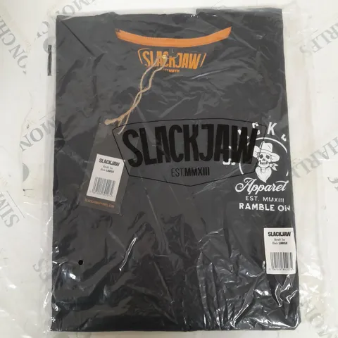 BAGGED SLACKJAW BANDIT TEE IN BLACK - LARGE