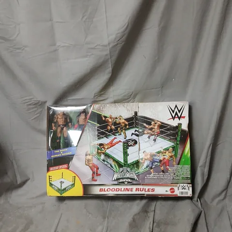 BOXED WRESTLEMANIA BLOODLINES RULES PLAYSET - DAMAGED BOX 