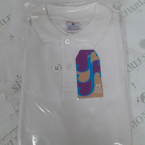 SET OF APPROX 15 AKIF STYLES SCHOOL WEAR BOYS POLO SHIRTS IN VARIOUS SIZES 