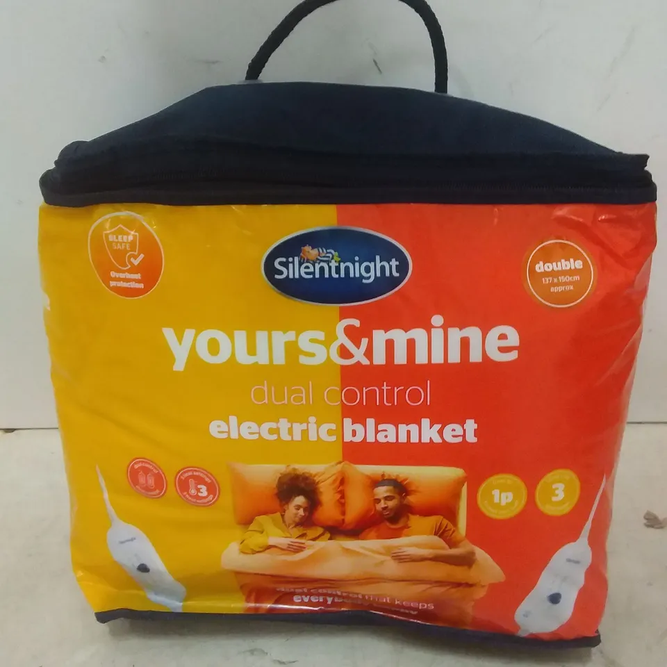 SILENTNIGHT DUAL CONTROL DOUBLE ELECTRIC BLANKET