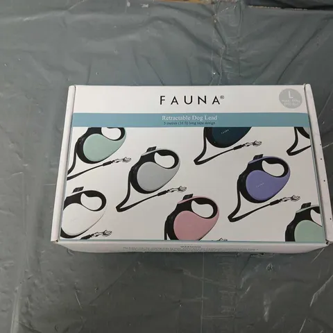 BOXED FAUNA RETRACTABLE DOG LEAD 5 METRE - LARGE 
