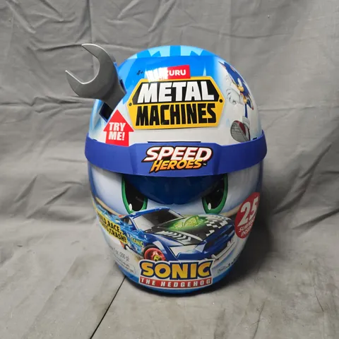 SONIC THE HEDGEHOG METAL MACHINES SPEED HEROES BUILD & RACE TOY