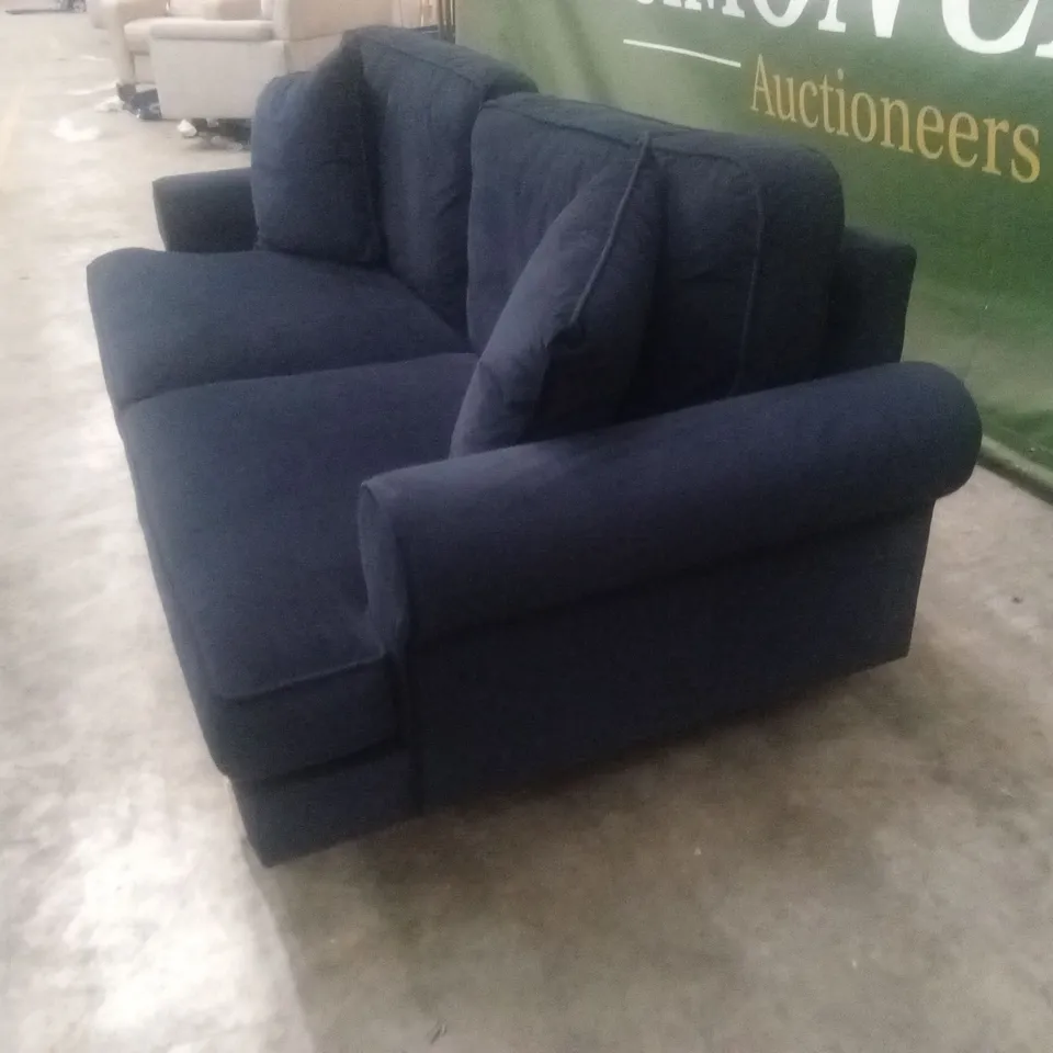 COAST 3 SEATER SOFA WITH FOOTSTOOL - NAVY RRP £1109