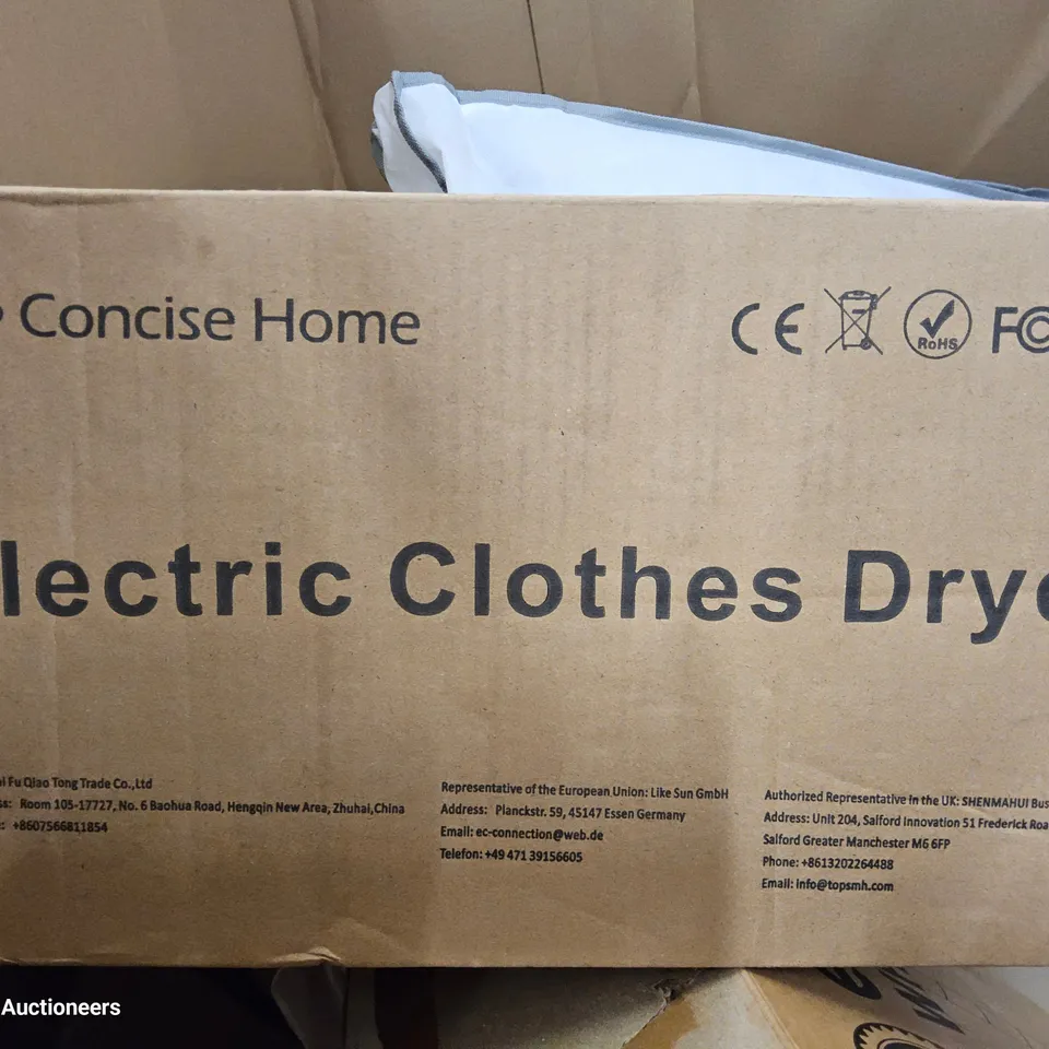 PALLET OF ASSORTED ITEMS TO INCLUDE, ELECTRIC CLOTHES DRYER, EUREKA WHIRLWIND VACUUM CLEANER, DUCK FEATHER & DOWN PILLOWS.