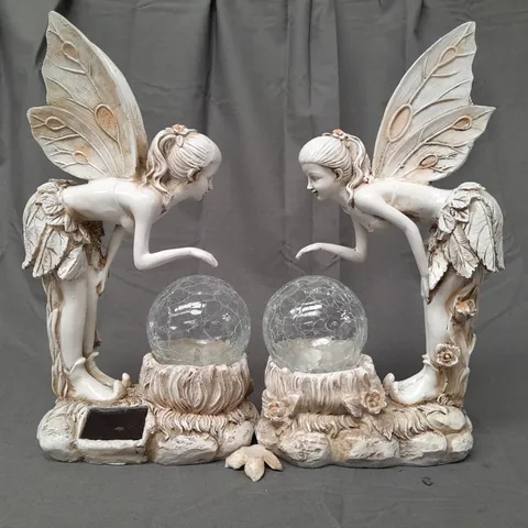 BOXED GARDEN REFLECTIONS SET OF 2 SOLAR FAIRIES