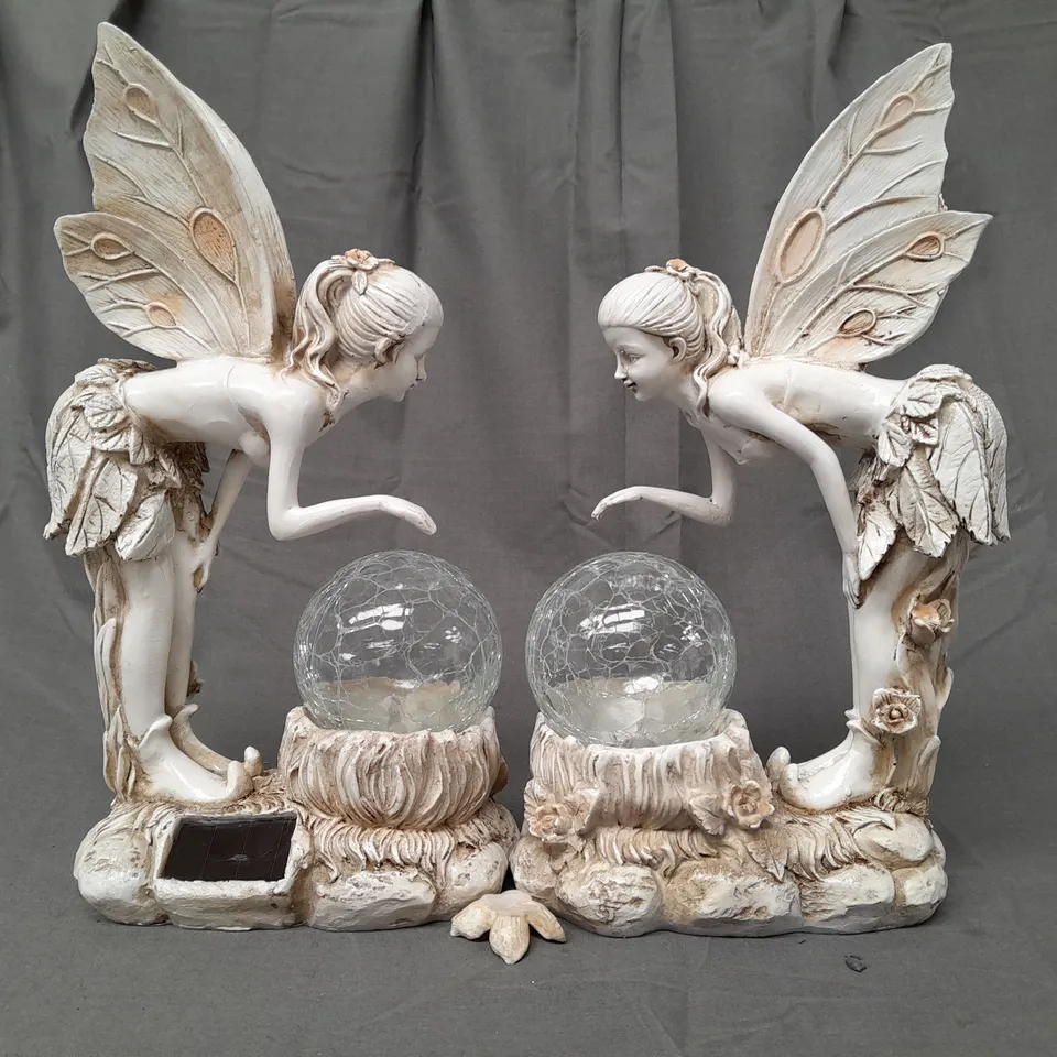 BOXED GARDEN REFLECTIONS SET OF 2 SOLAR FAIRIES