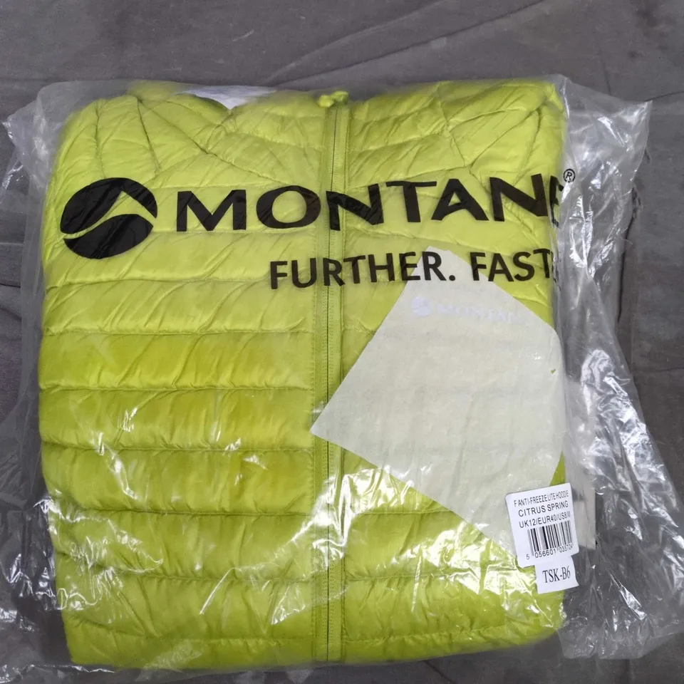 BAGGED MONTANE FANT-FREEZE LITE HOODIE – CITRUS SPRING – UK12