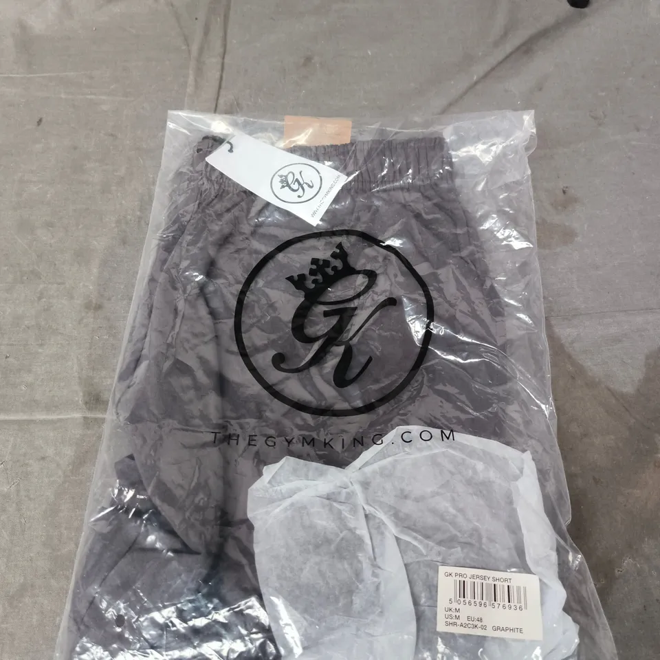 GYM KING GK PRO JERSEY SHORT – GRAPHITE, UK M