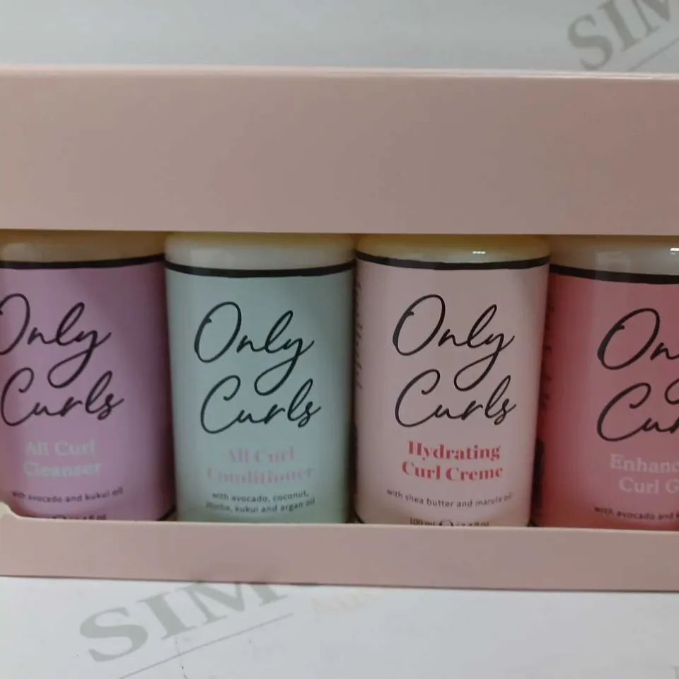 ONLY CURLS STARTER PACK INCLUDING ALL CURL CLEANSER, HYDRATING CURL CREME AND ALL CURL CONDITIONER
