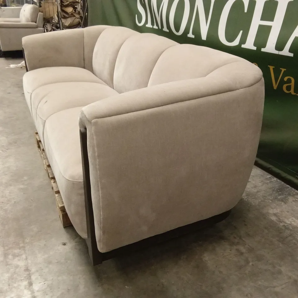 DANETTI TEAGAN CHAMPAGNE FABRIC 3 SEATER SOFA RRP £1799