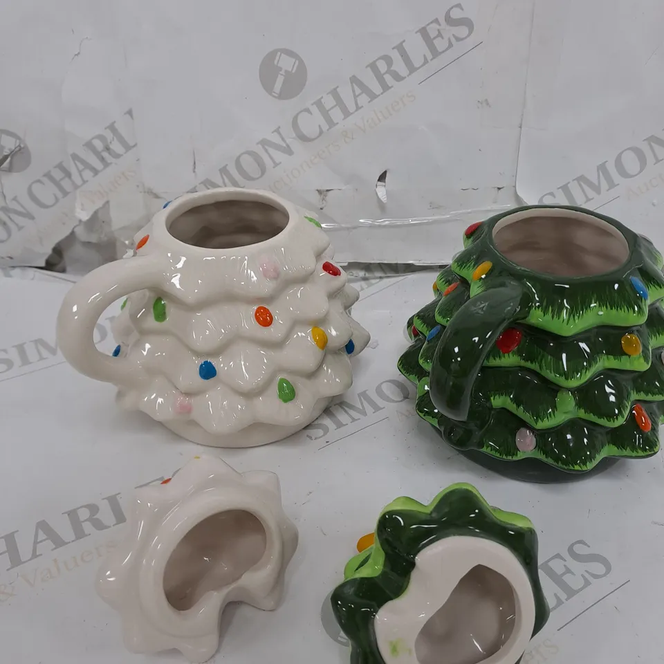 BOXED XMAS TREE MUGS 