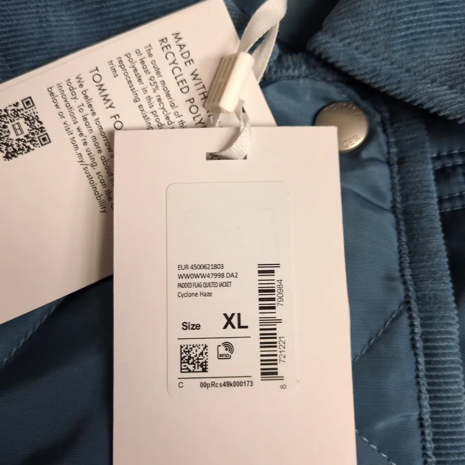 TOMMY HILFIGER QUILTED PADDED JACKET – LIGHT BLUE, XL