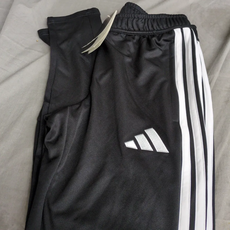 ADIDAS TIRO 26L TRACK PANTS – BLACK/WHITE, MEN'S SIZE S