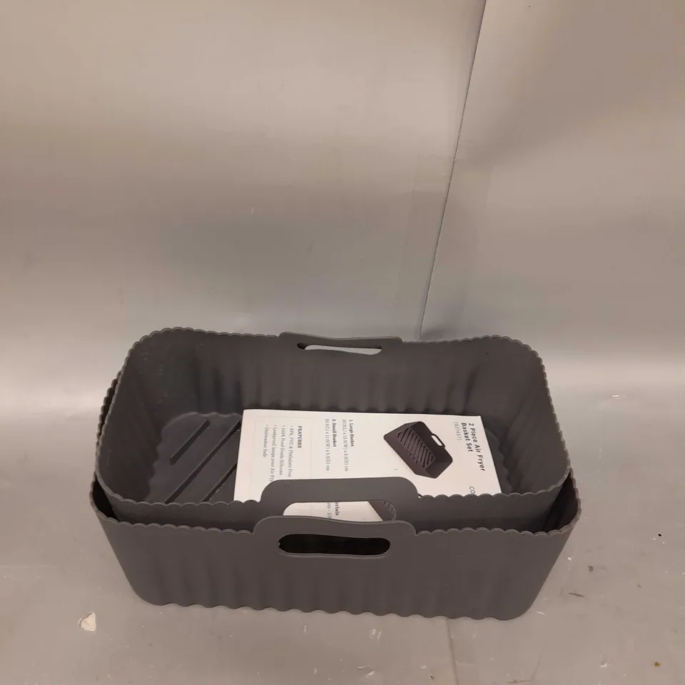 COOK'S ESSENTIALS DUAL AIR FRYER BASKET SET