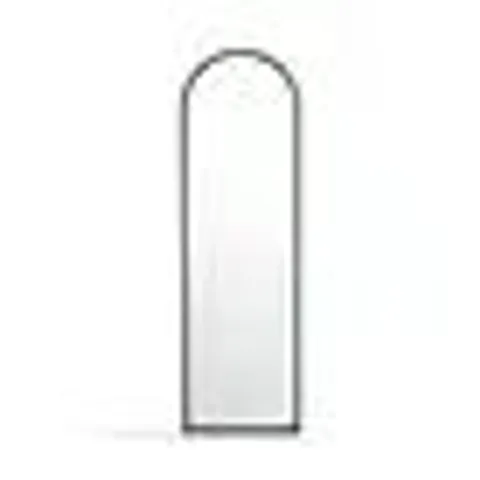BOXED REMI ARCHED SCALLOPED FULL LENGTH LEANER MIRROR- GREEN