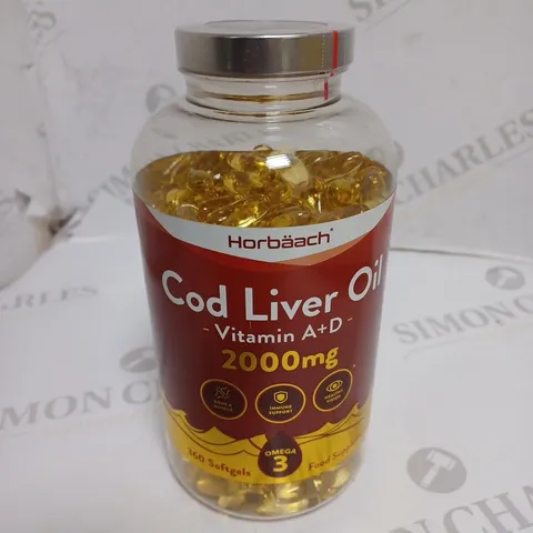 SEALED HORBAACH COD LIVER OIL CAPSULES 2000MG