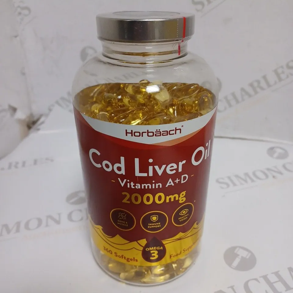 SEALED HORBAACH COD LIVER OIL CAPSULES 2000MG