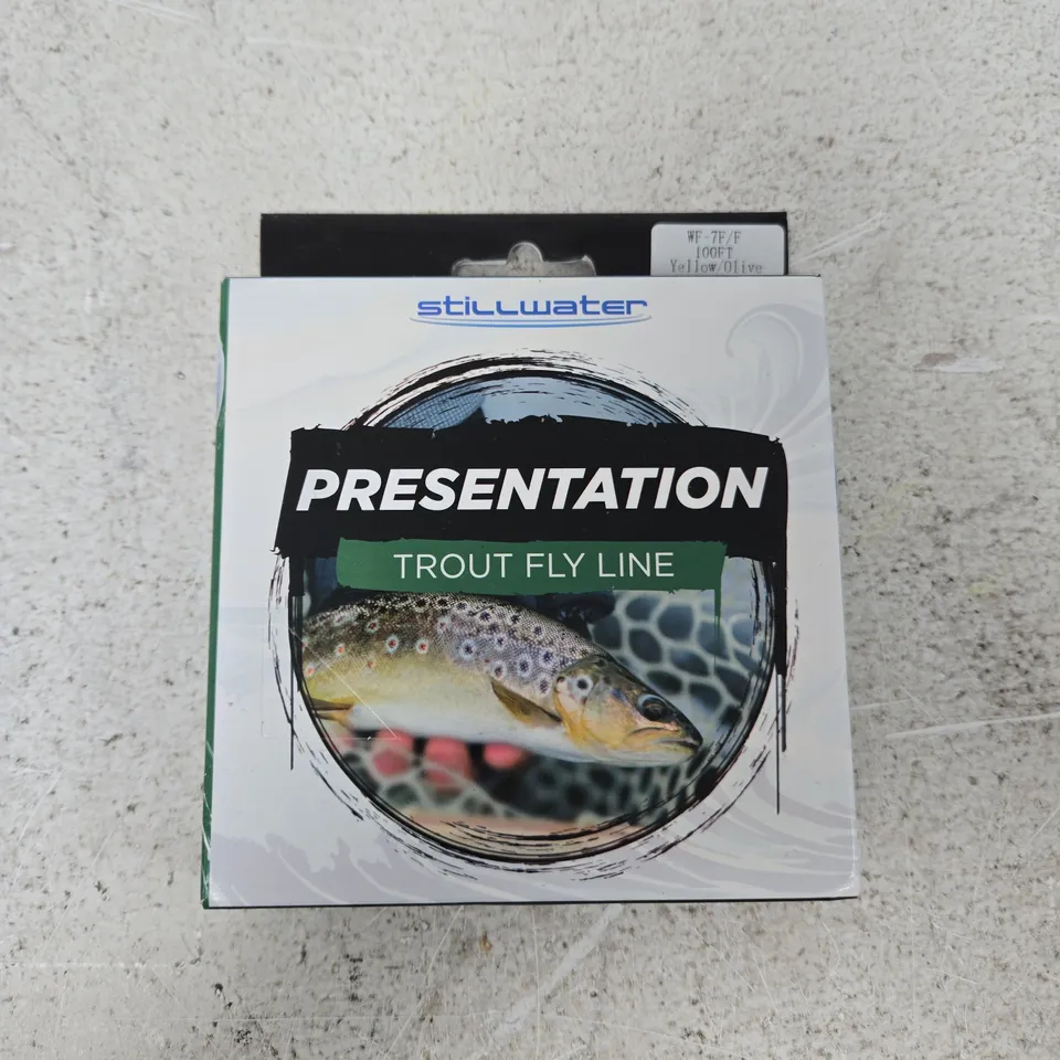 STILLWATER PRESENTATION TROUT FLY LINE – WF7F/F, 100FT, YELLOW/OLIVE