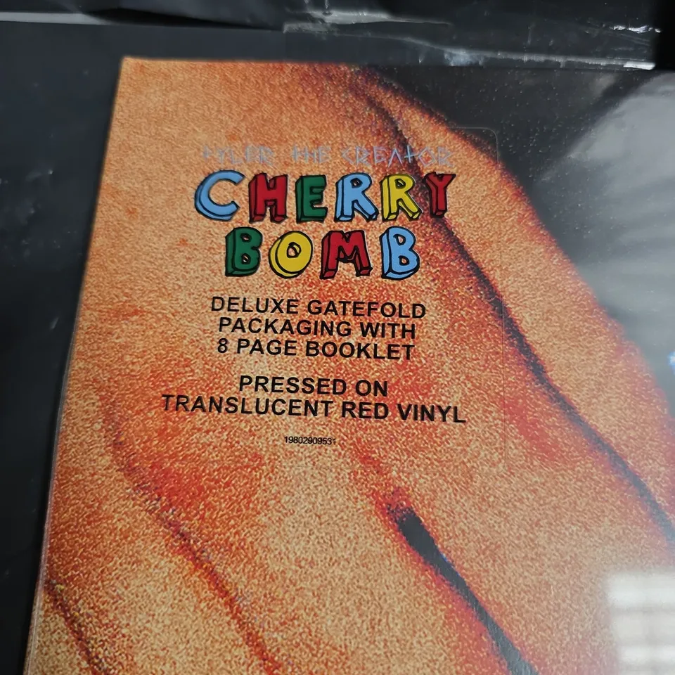TYLER THE CREATOR CHERRY BOMB – DELUXE GATEFOLD VINYL LP, TRANSLUCENT RED, SEALED