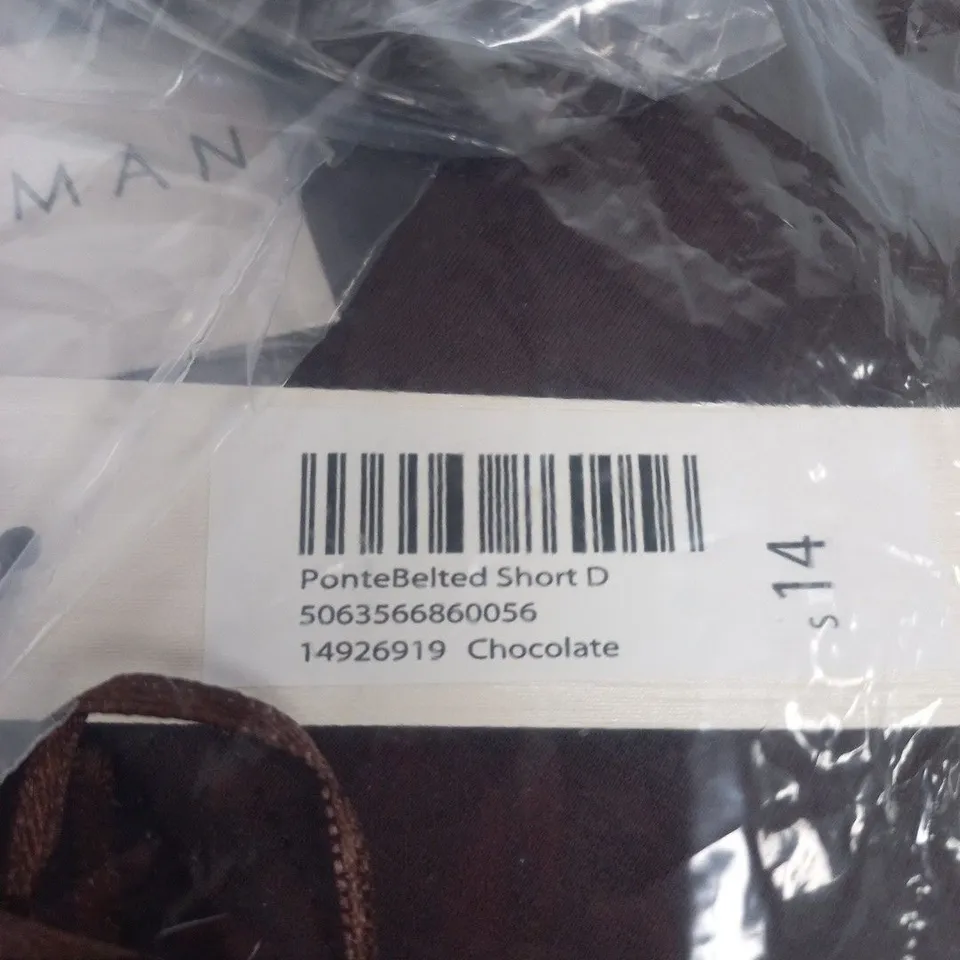 ROMAN BLACK BELTED SHORT D – UK SIZE 14