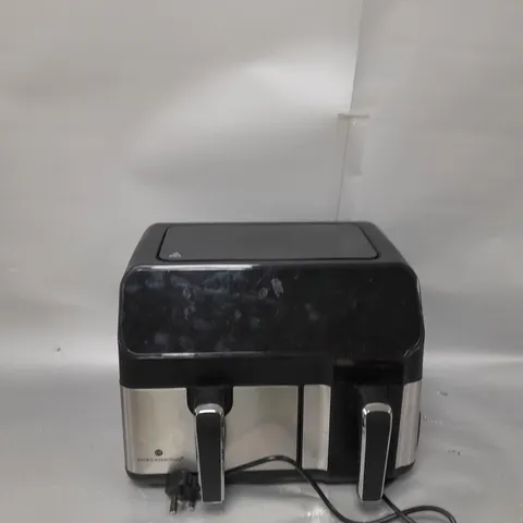 BOXED COOK'S ESSENTIALS 7.7L DUAL AIR FRYER IN BLACK