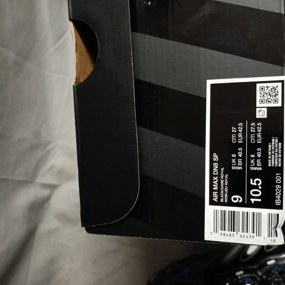 NIKE AIR MAX DN8 SP SNEAKERS - BLACK/BLUE, WITH BOX UK 8