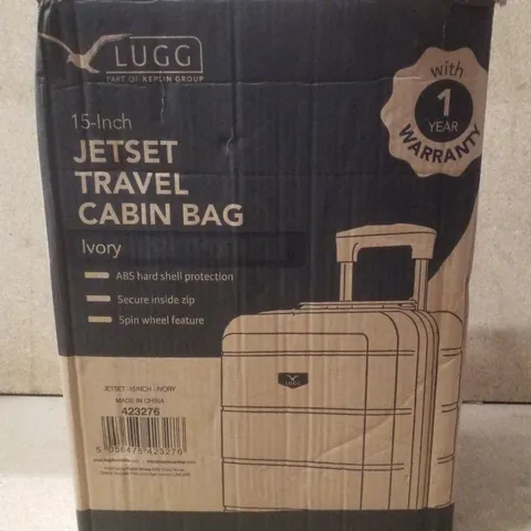 BOXED LUGG JETSET 15" TRAVEL CABIN BAG - IVORY 