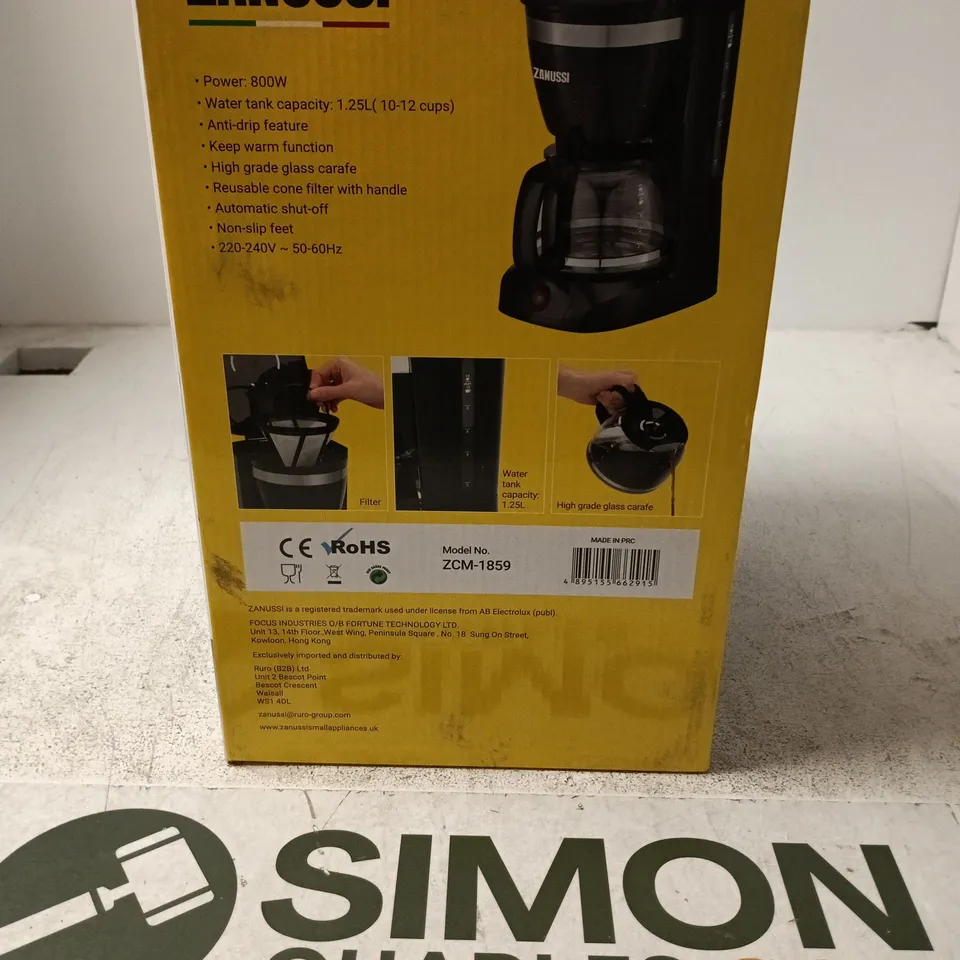 ZANUSSI COFFEE MAKER ZCM-1859