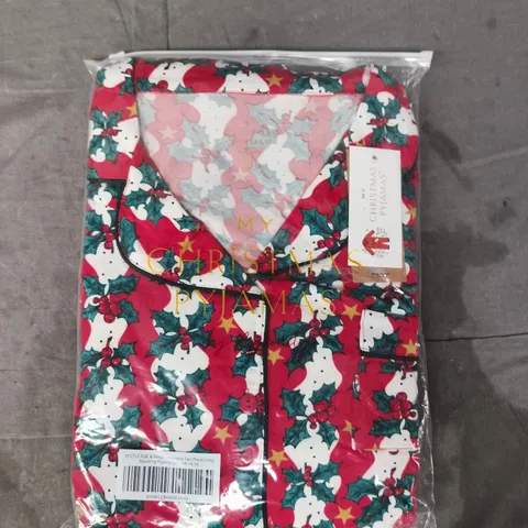 MISTLETOE & WINE WOMEN'S TWO-PIECE LONG MATCHING PYJAMA SET SIZE UK 14-16