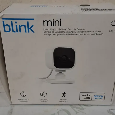 BLINK MINI INDOOR PLUG-IN HD SMART SECURITY CAMERA