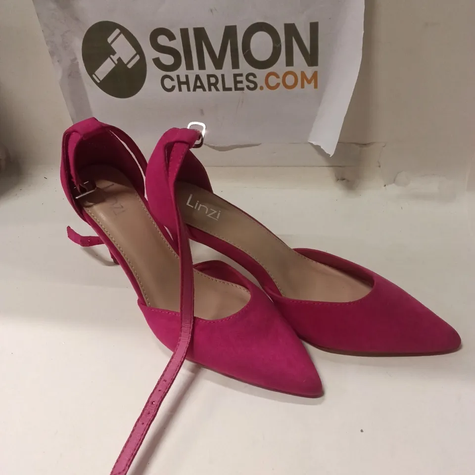 LINZI PINK SUEDE SLINGBACK HEELS – WOMEN'S FOOTWEAR EU37 UK4
