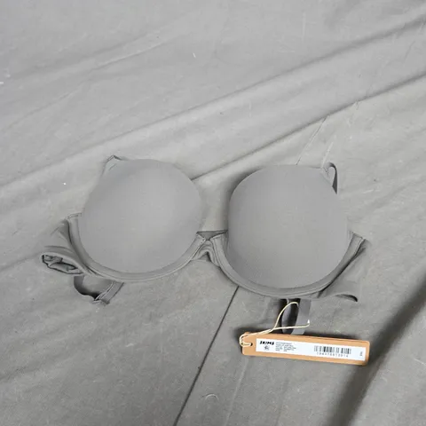 SKIMS FITS EVERYBODY PUSH UP DEMI BRA GUNMETAL 32B 