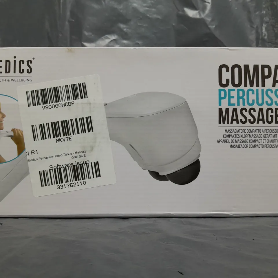 BOXED HOMEDICS PERCUSSION DEEP TISSUE MASSAGER