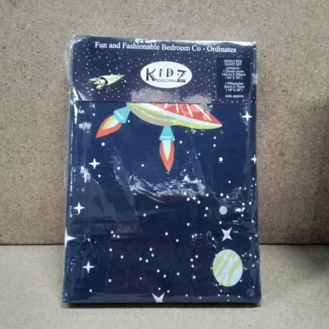 BRAND NEW KIDS COLLECTION SINGLE DUVET COVER (NAVY/SPACE)