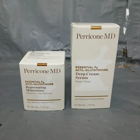 BOXED PERRICONE MD REJUVINATING MOISTURISER 30ML & DEEP CREASE SERUM 30ML
