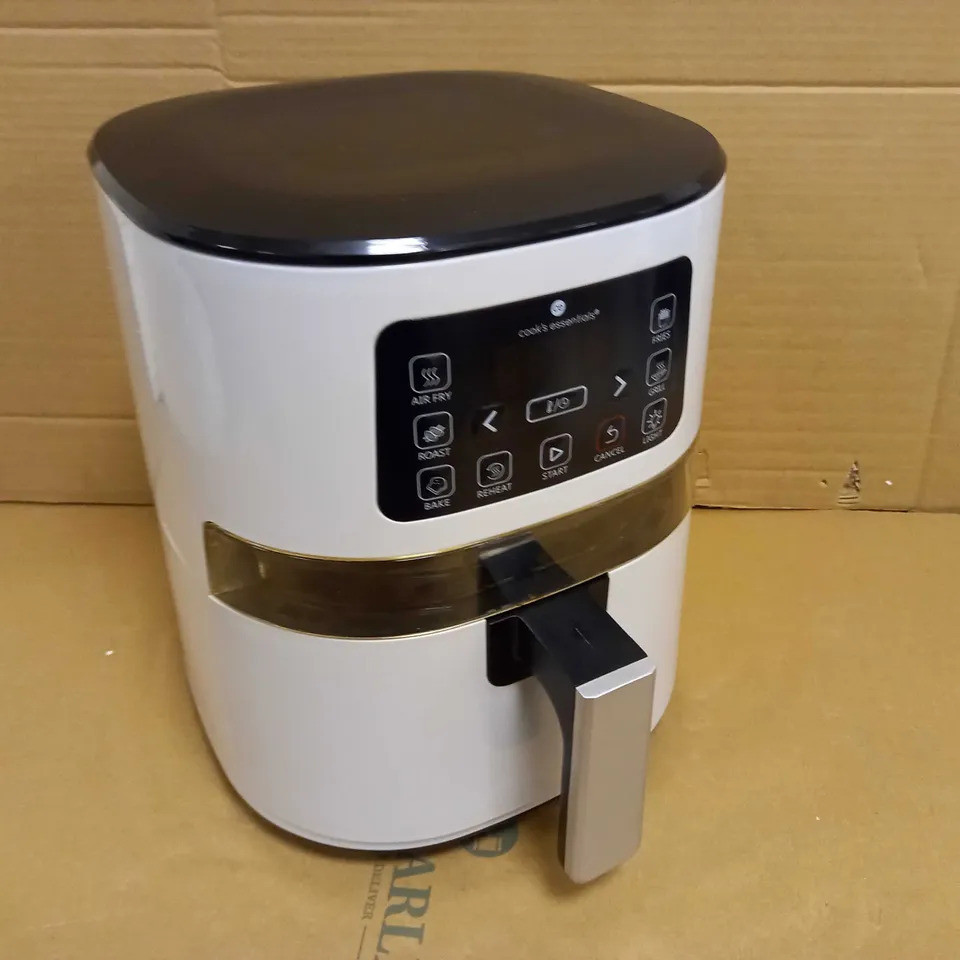 COOK'S ESSENTIALS 4.0L AIR FRYER WITH DIGITAL TOUCHSCREEN & VIEWING SCREEN - COOL GREY