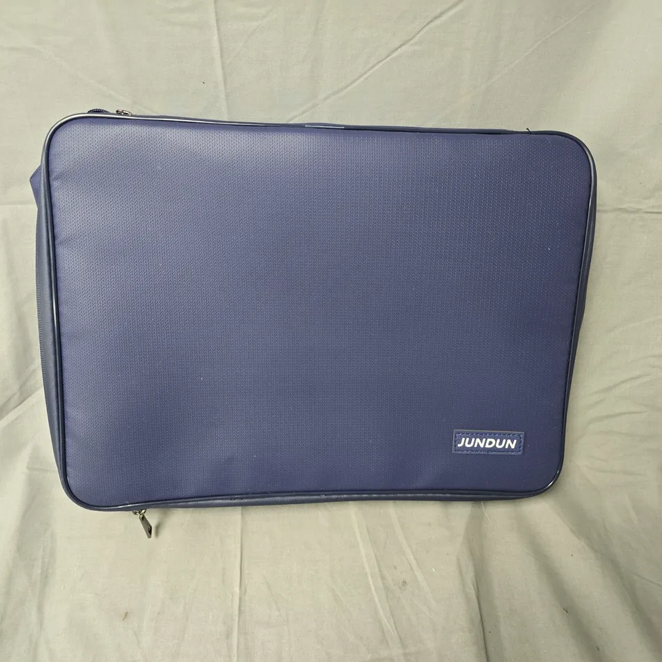 JUNDUN BLUE LAPTOP CASE - PROTECTIVE SLEEVE WITH ZIP-WITH COMBINATION LOCK 
