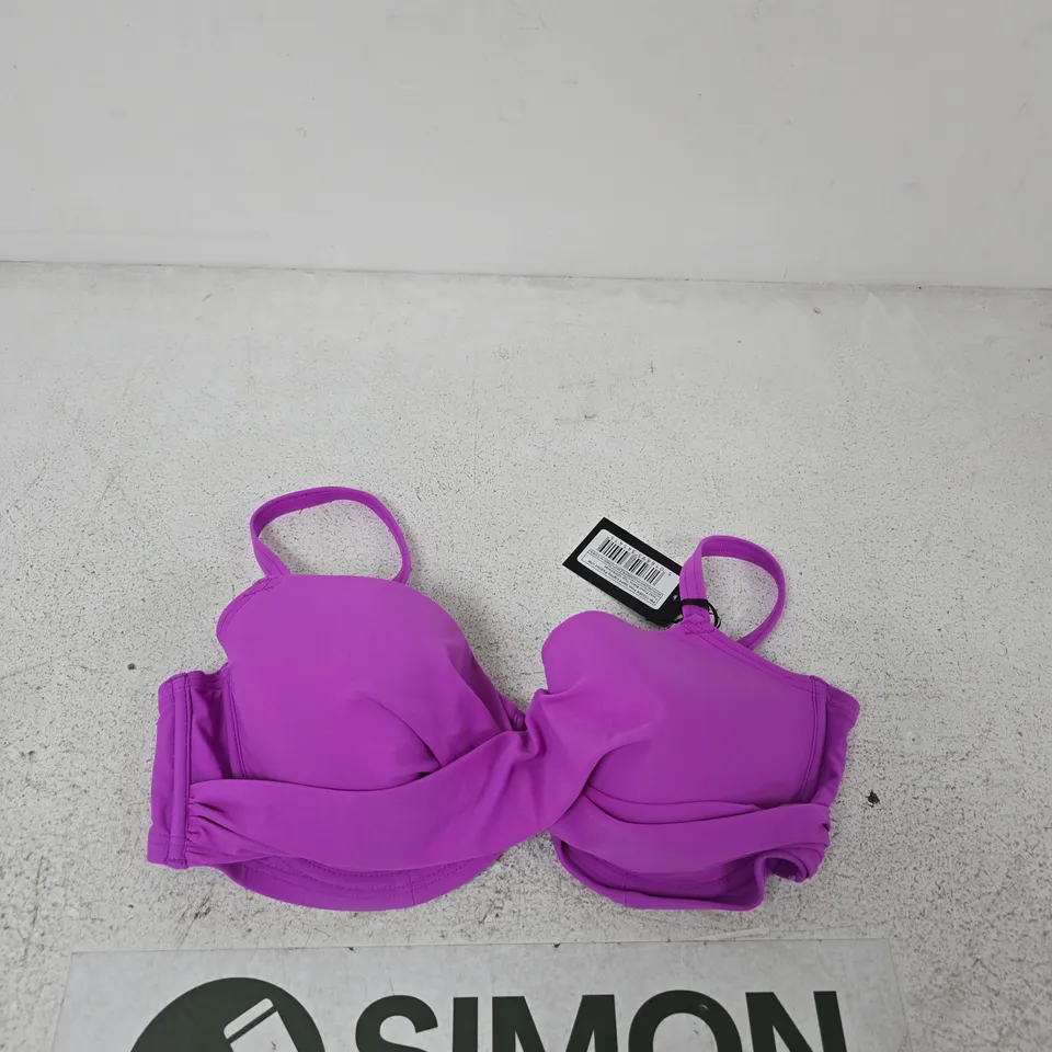 POUR MOI TWIST FRONT BIKINI TOP – ULTRAVIOLET, UK 36DD
