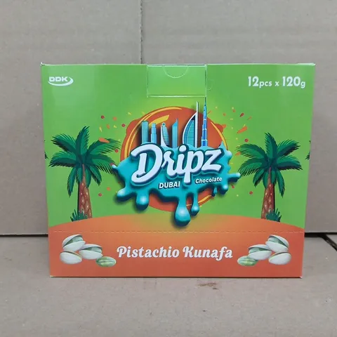 DRIPZ DUBAI CHOCOLATE PISTACHIO KUNAFA (12PCS X 120G)