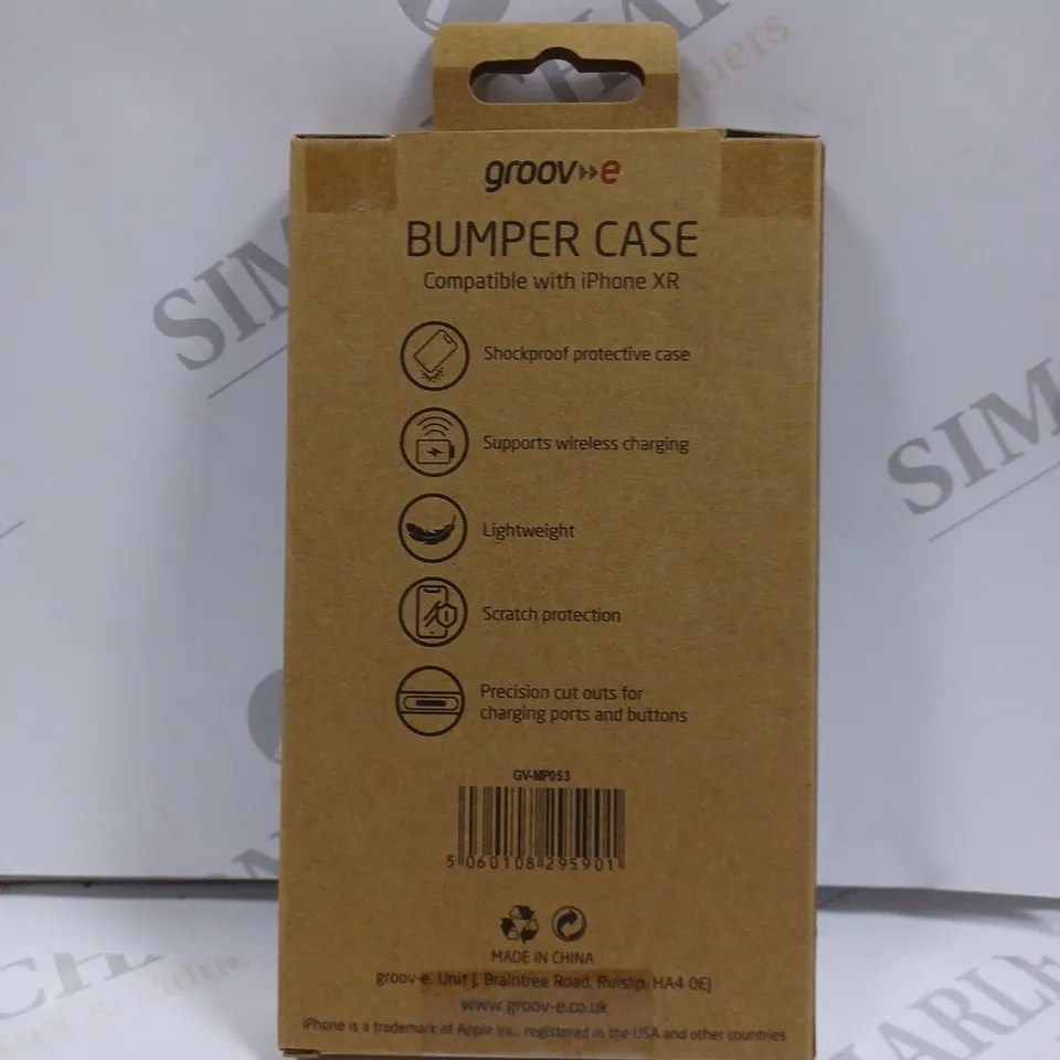 LOT OF APPROXIMATELY 100 GROOVE BUMPER CASES FOR IPHONE XR