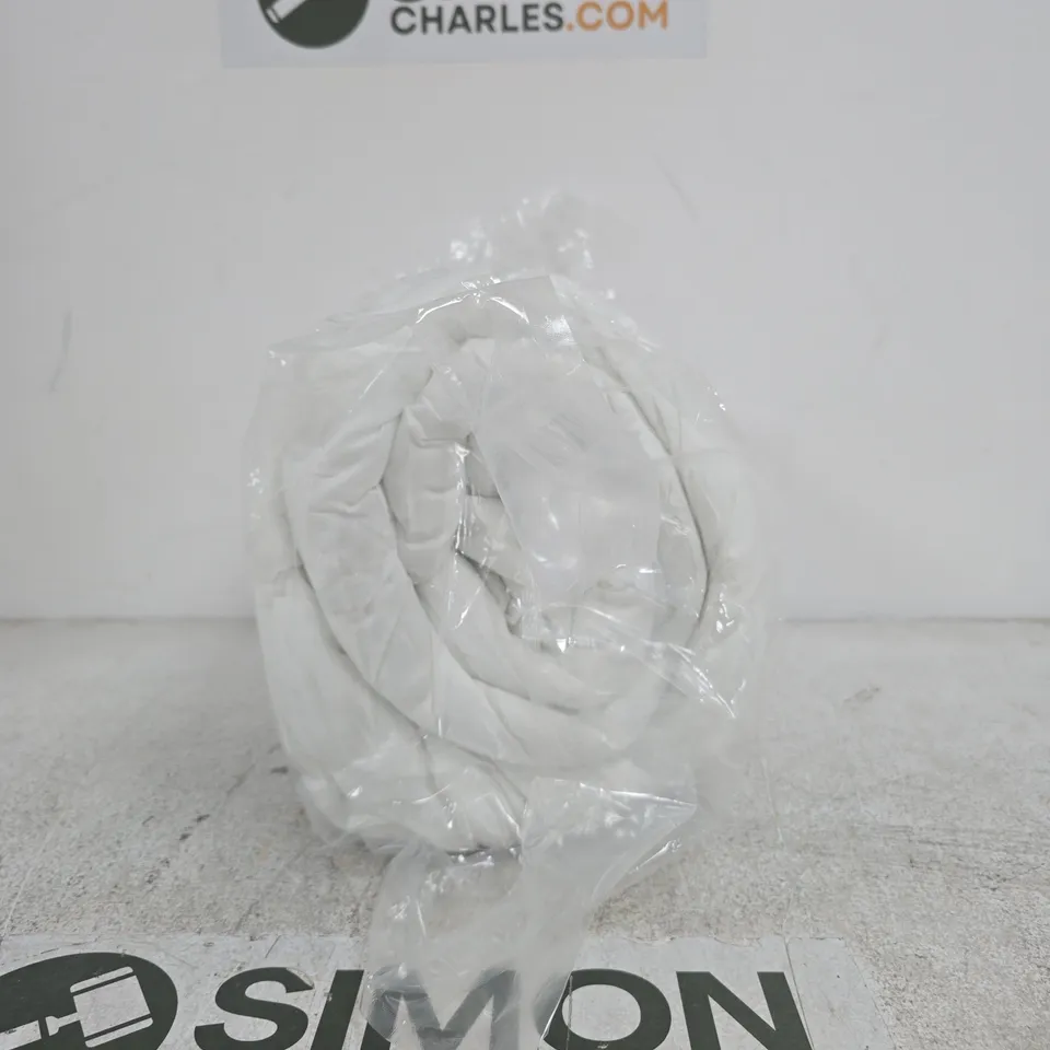 DUVET IN WHITE, PACKAGED – WRAPPED IN PLASTIC