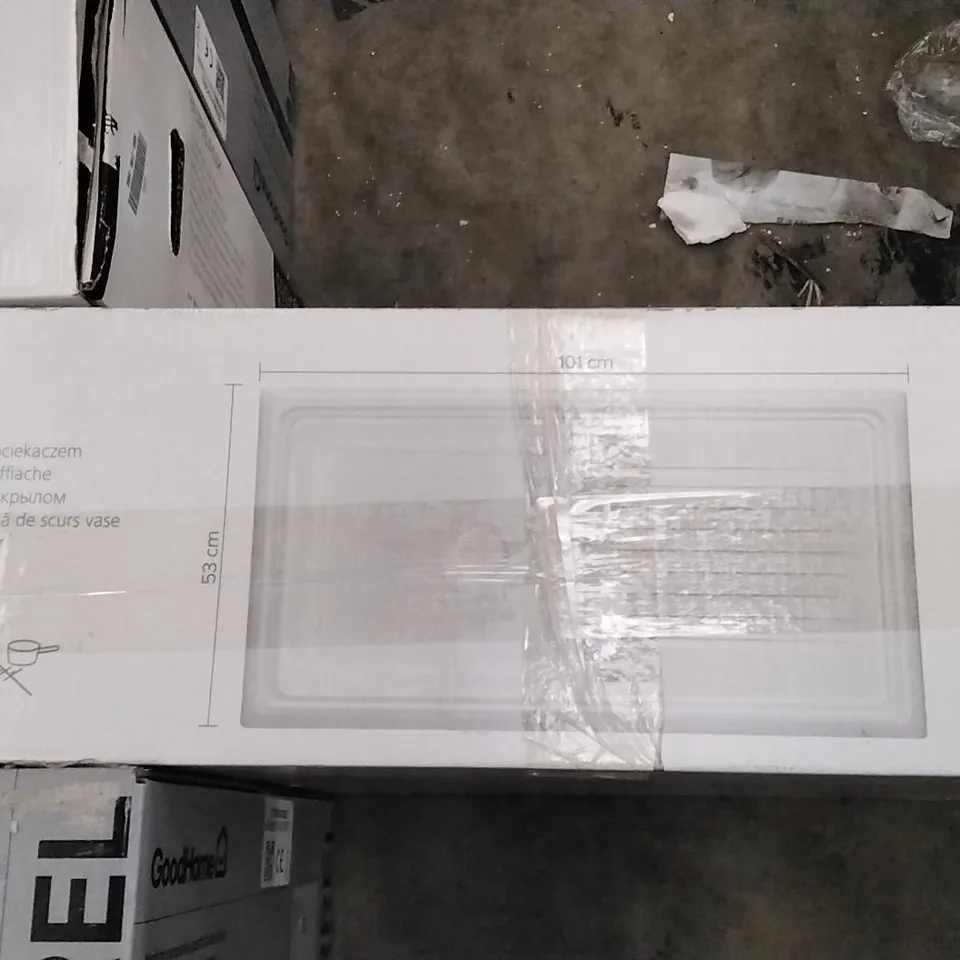 BOXED COOKE & LEWIS BURBANK 1 BOWL SINK AND DRAINER