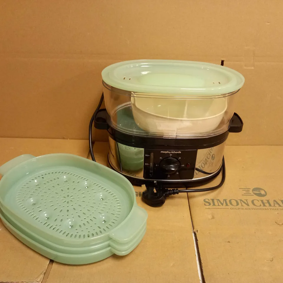 MORPHY RICHARDS STAINLESS STEEL FOOD STEAMER