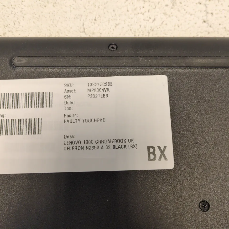 LENOVO 100E CHROMEBOOK – UK KEYBOARD, INTEL CELERON N3350, 4GB RAM, 32GB EMMC, BLACK