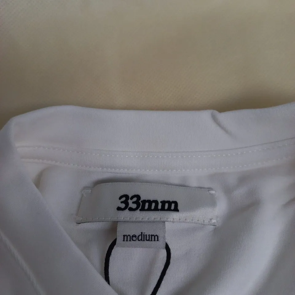 33MM BRANDO FITTED T-SHIRT, WHITE, SIZE M (UK) – TAG ATTACHED