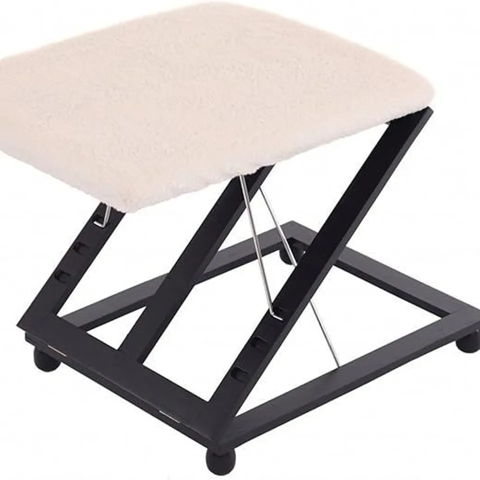 BOXED OYPLA ADJUSTABLE FOLDING CUSHION PADDED FOOTSTOOL FOOT LEG REST