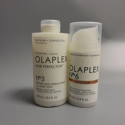 2 OLAPLEX HAIR PRODUCTS TO INCLUDE HAIR PERFECTOR AND BOND SMOOTHER