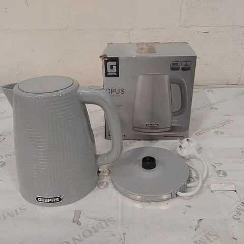 BOXED GEEPAS OPUS COLLECTION 1.7L KETTLE (1 BOX)