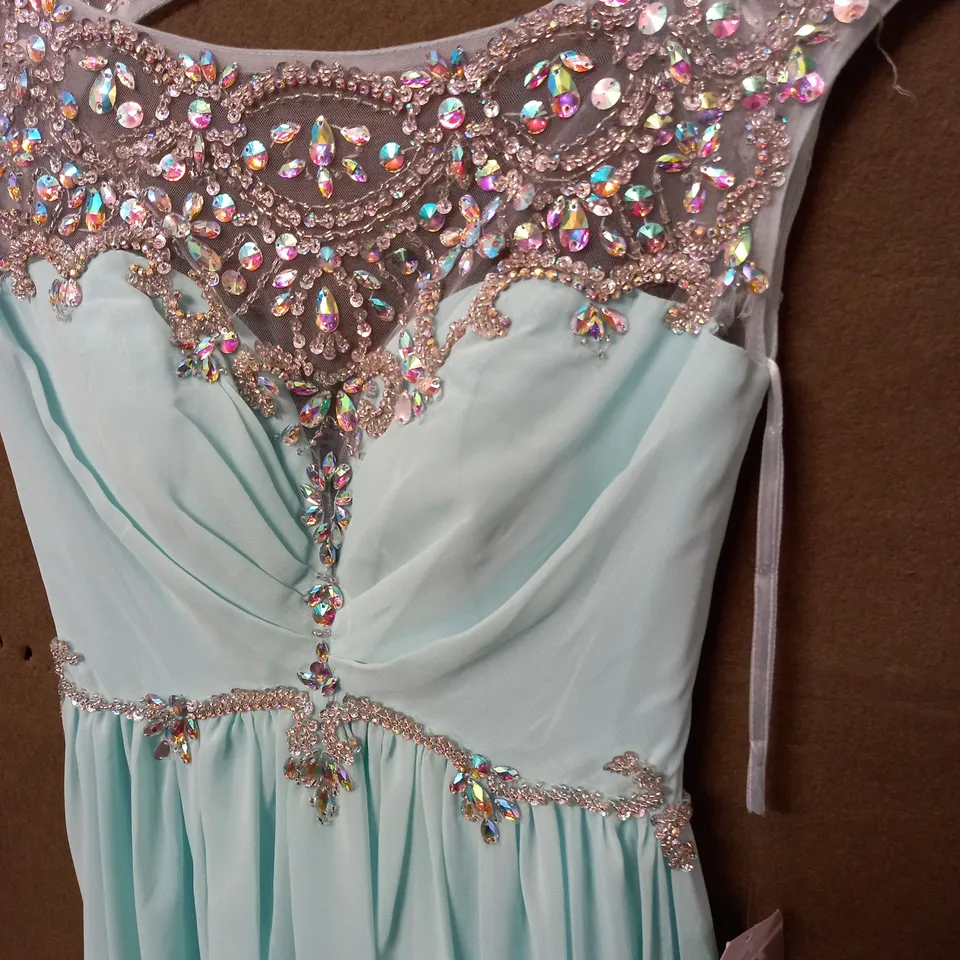 SIGNATURE MINT GREEN EMBELLISHED OCCASIONAL DRESS - 2